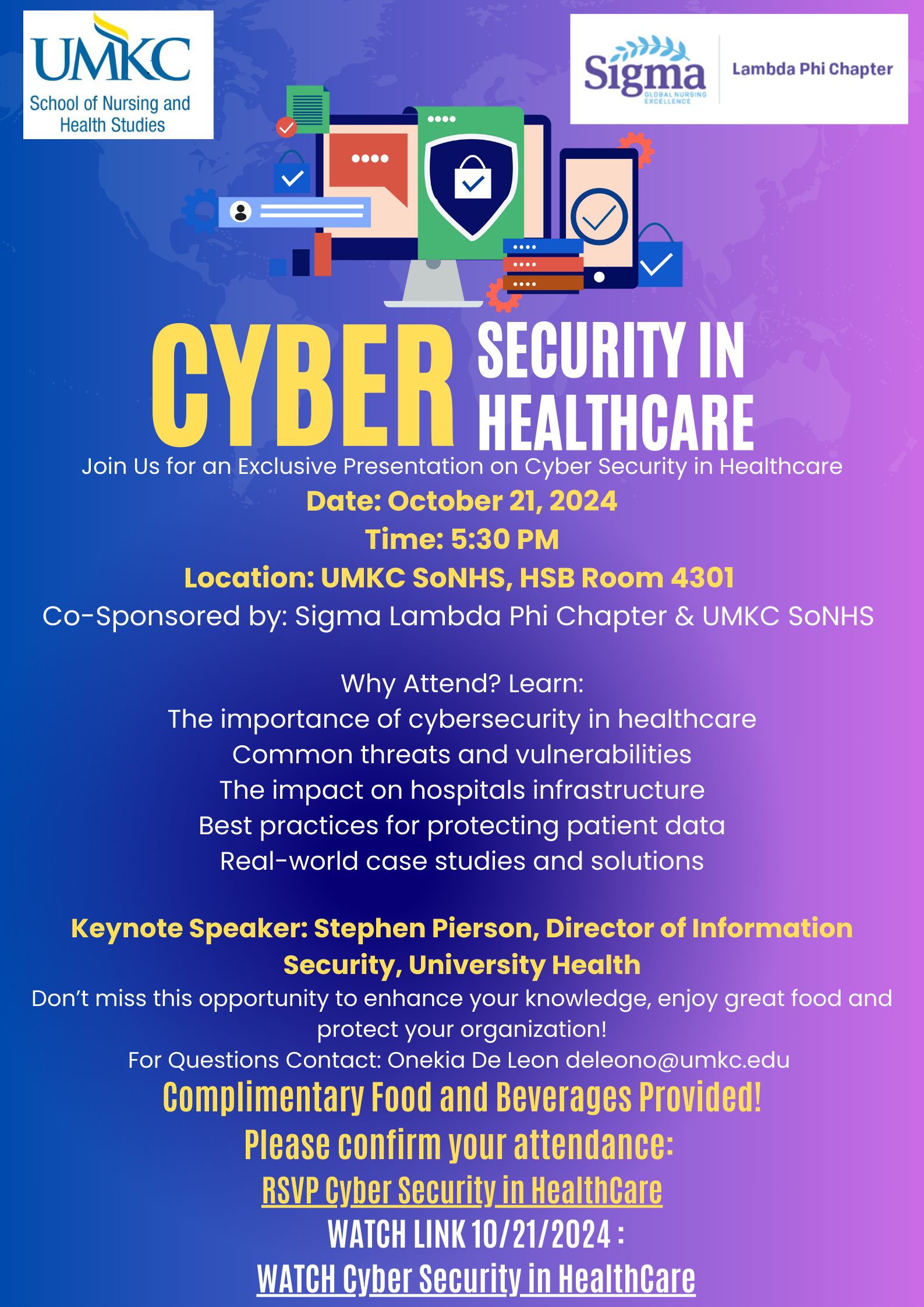 Cyber Security in HealthCare Presentation Flyer